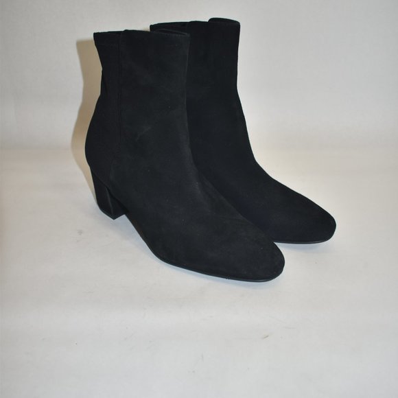 STUART WEITZMAN Marysol Suede and Neoprene Ankle Boots Size 8.5 - Picture 2 of 10